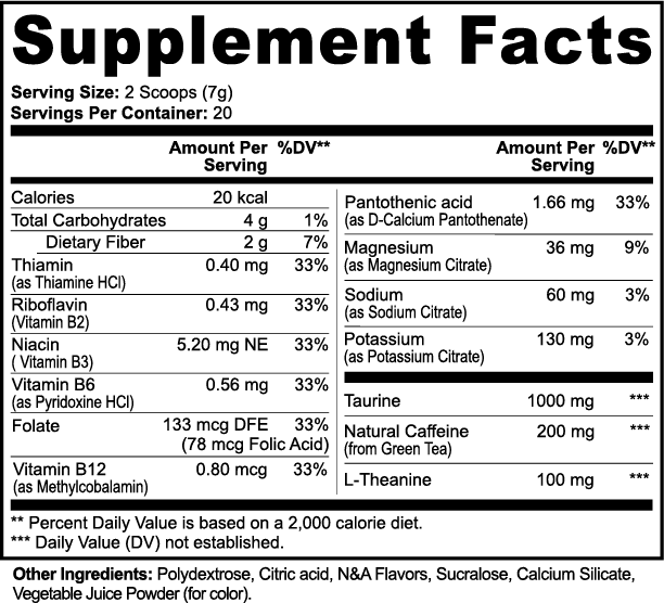 Energy Powder (Fruit Punch)